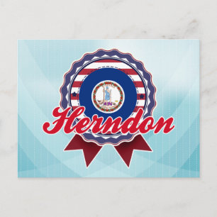 Herndon, VA Postkarte