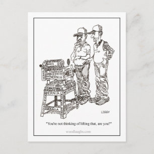 Hernia Cartoon Postcard Postkarte