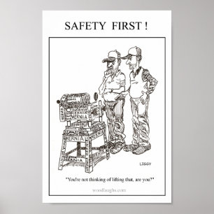 Hernie-Cartoon-Plakat Poster