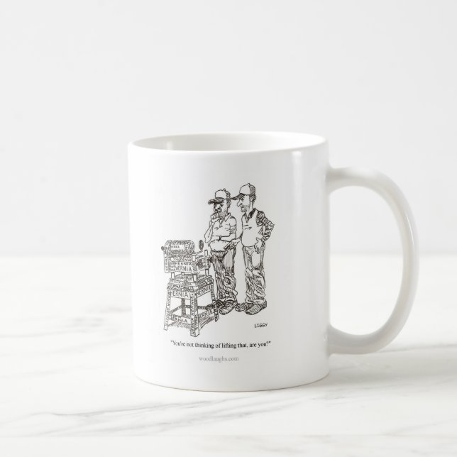 Hernie-Cartoon-Tasse Tasse (Rechts)