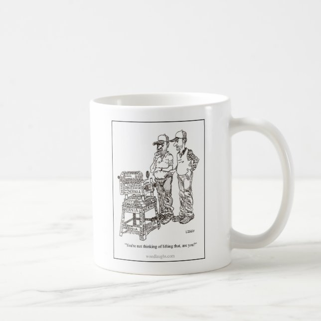 Hernie-Cartoon-Tasse Tasse (Rechts)