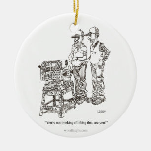 Hernie-Cartoon-Verzierung (rund, oval, Quadrat) Keramik Ornament