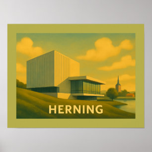 Herning Dänemark Moderne Kunst Poster