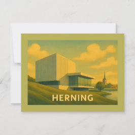 Herning Denmark Modern Art Postkarte