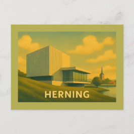 Herning Denmark Modern Art Postkarte