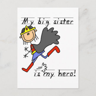 Hero Big Sister Tshirts und Geschenke Postkarte