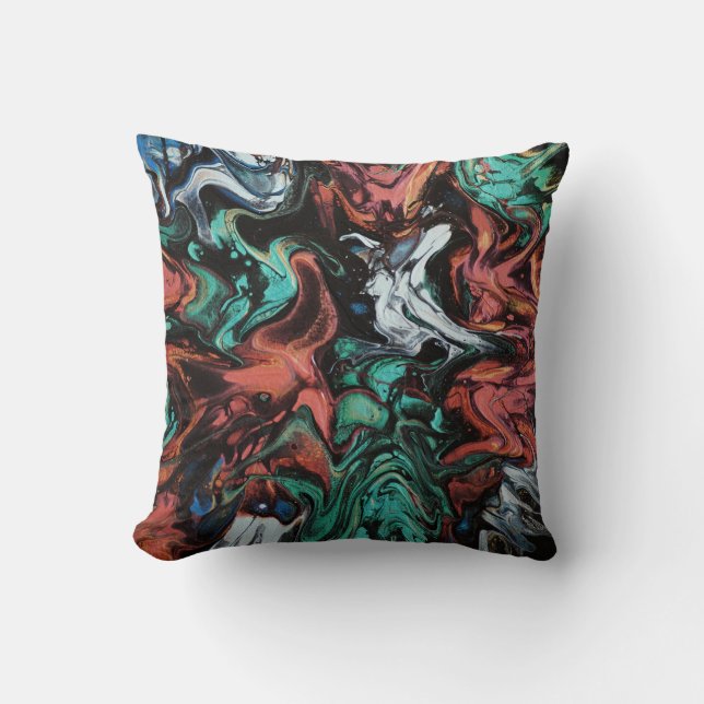 Hero Collision Throw Pillow Kissen (Vorderseite)