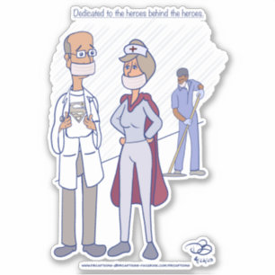 Hero Custom Cut Stickers Aufkleber