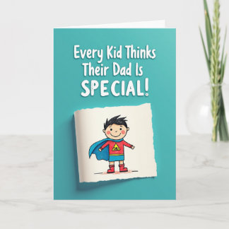 Hero Dad Illustration Card Karte