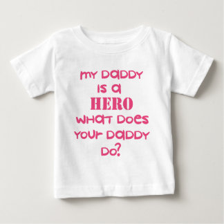 HERO-DADDY-PINK BABY T-SHIRT