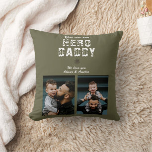 Hero Daddy Vatertag 2 FotoCollage Kissen