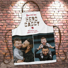 Hero Daddy Vatertag 2 FotoCollage Schürze