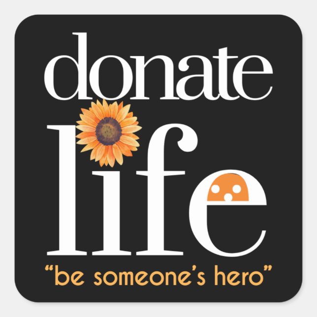 Hero Donate Life Stickers (Vorderseite)