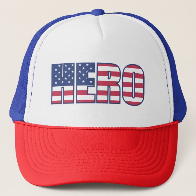 Hero Flag Trucker Hat Truckerkappe (Vorderseite)