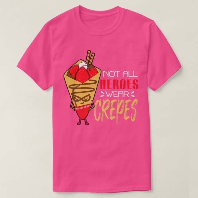 Hero Food Crepes Koch Koch Kochen T-Shirt (Design vorne)