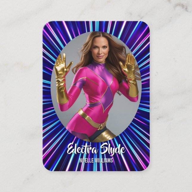 Hero Glow Foto Coscards Cosplay-Karten Visitenkarte (Vorderseite)