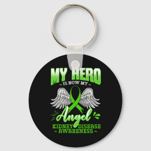 Hero ist jetzt meine Engel-Nierenerkrankung Green Schlüsselanhänger