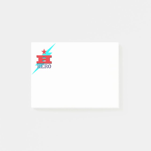 Hero Post-it Klebezettel (Vorderseite)