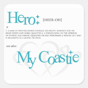 Hero Quadratischer Aufkleber