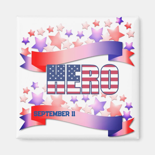 Hero September 11 Magnet (Vorne)
