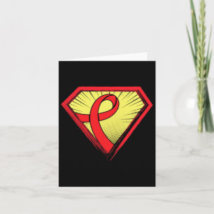 Hero-Sickle-Cell Anämia Awareness Supporter Ribbo Karte