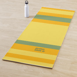 Hero Stripes Horizontal Lines Orange Yellow Green Yogamatte