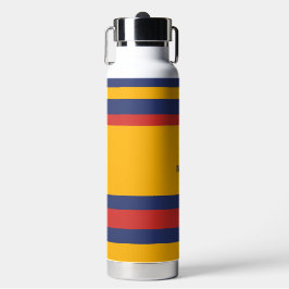 Hero Stripes Horizontal Lines Yellow Blue Red Trinkflasche