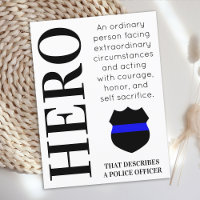 Hero Thin Blue Line Police Vielen Dank