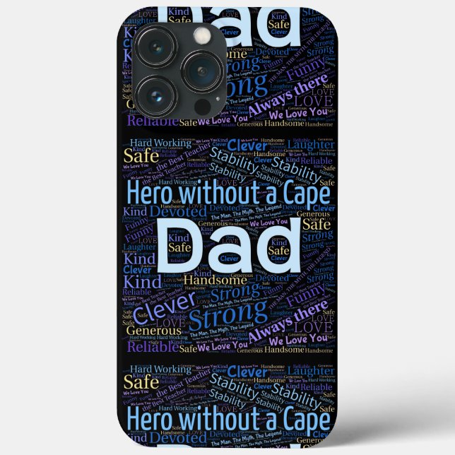 Hero Vater Custom Case-Mate iPhone Case (Rückseite)