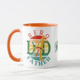 Hero Vater Fath Sunset Krawatte, Mustache & Sonnen Tasse