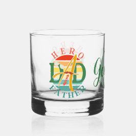 Hero Vater Fath Sunset Krawatte, Mustache & Sonnen Whiskyglas