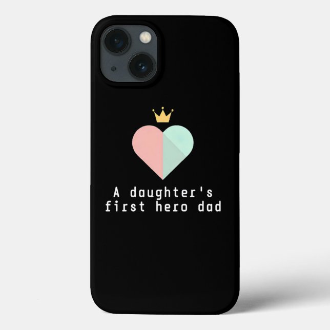 Hero Vater Heart Phone Case Niedlich Vatertag Gesc (Rückseite)