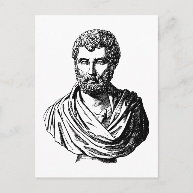 Herodotus bust griechischer Historiker Postkarte (Vorderseite)