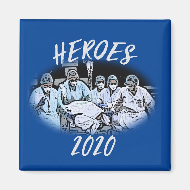 Heroes 2020 (medizinisches Personal-Pandemie) Magnet (Vorne)