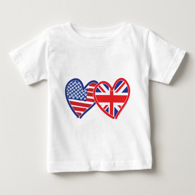Heroes der amerikanischen Flagge/Backenfahne Baby T-shirt (Vorderseite)