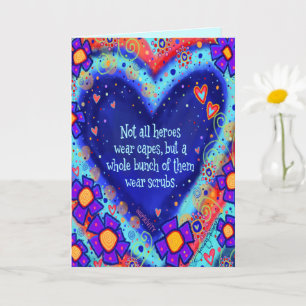 "Heroes Wear Scrubs"-Inspirivity Karte