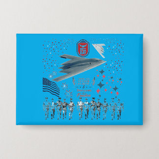 Heroic Hearts Tribute azurblau Button