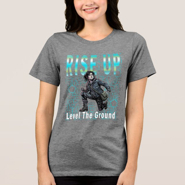 heroic style Tri-Blend shirt (Vorderseite)