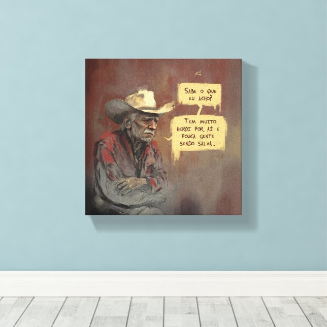 Heróis Leinwanddruck (Insitu (Holzboden))