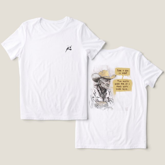 Heróis Tri-Blend Shirt (Design Vorderseite & Rückseite)