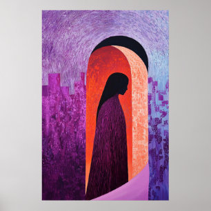 Heroische Abbildung 1844 in Bogengang Poster