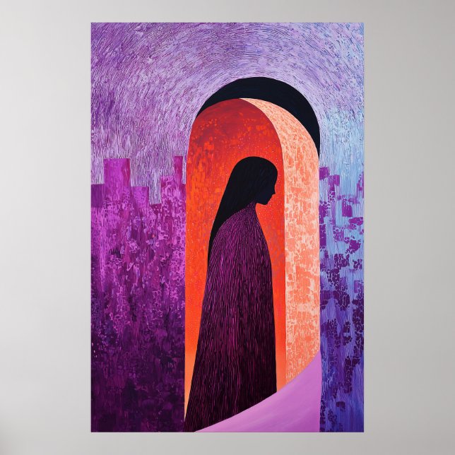 Heroische Abbildung 1844 in Bogengang Poster (Vorne)