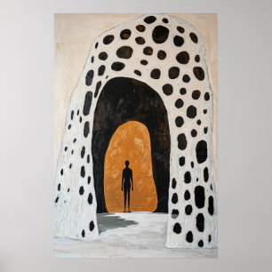 Heroische Abbildung 1846 in Bogengang Poster