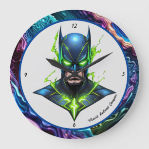 "heroische Energieabsorptionstechnologie" Große Wanduhr