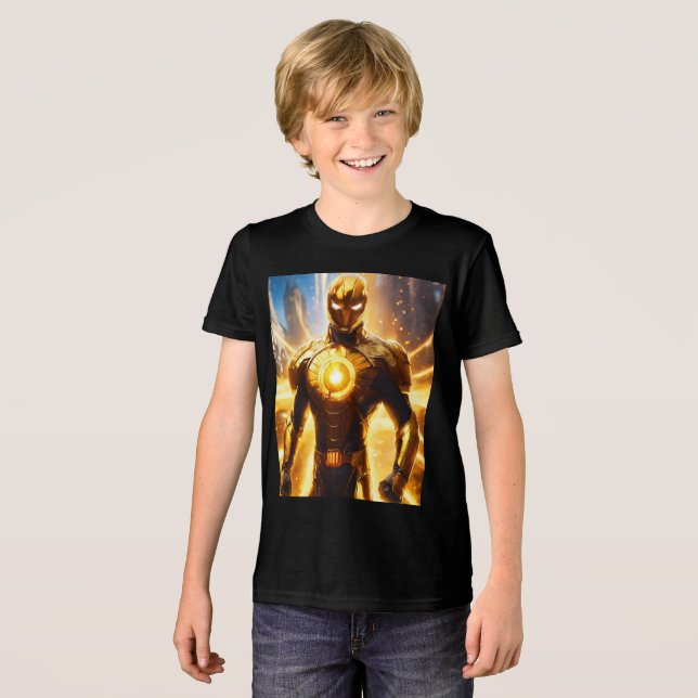 Heroische Superhero-T - Shirt für Kinder (Vorderseite voll)
