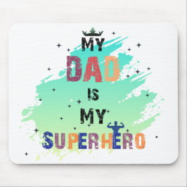 Heroischer Vater Vibes Square Mousepad