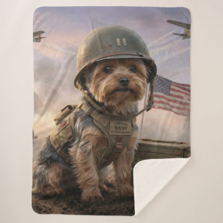Heroischer Yorkie Spezialeinheit | Sherpa-Decke Sherpadecke