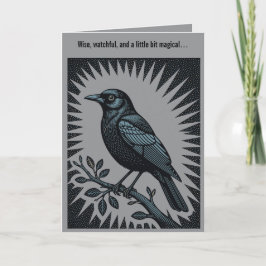 Herold des Halo-Raben Illustration Karte