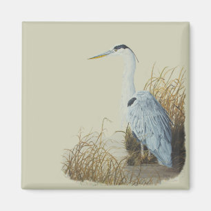 Heron am Marsh Edge Magnet