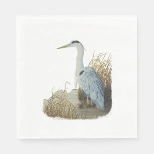 Heron an der Marsh Edge Serviette